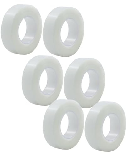 ABOOFAN Cinta Adhesiva Invisible y Transpirable de Pe de Ojos, 6 Rollos de 1.25 Cm para Cuidado Diario y Maquillaje Natural