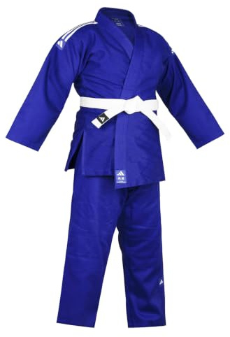 adidas Judodräkt för kampsport 500 g, träningsdräkt – 500 g kampsportstudenter, J500 blå, 200