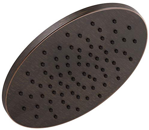 Delta Oil Rubbed Bronze Round Rain Shower Head, 12 Inch Metal Large Shower Head Rainfall, Overhead Rain Showerhead, 1.75 GPM Flow Rate, Venetian Bronze 52158-RB