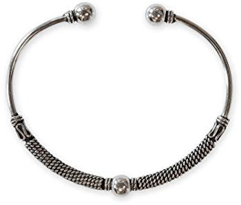 Fly Style Wikinger Armreif aus Silber - Armspange mit Flechtmuster - Wikinger Schmuck, Modelle:Modell E