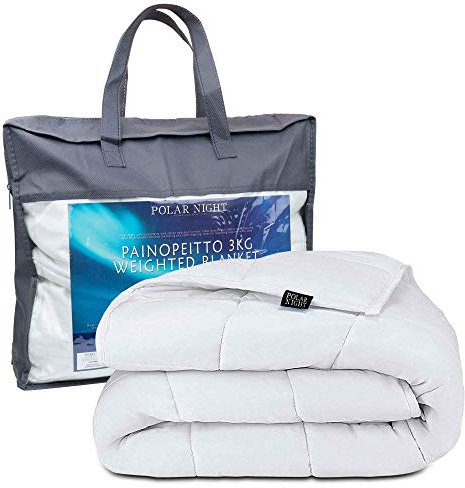 Polar Night Gewichtsdecke für Erwachsene 150 x 200 cm, 7kg - Weighted Blanket für tiefen Schlaf, Schwere Decke, Therapiedecke aus 100% Baumwolle, Entspannungsdecke Oeko-TEX® 100 Standard Bettdecke