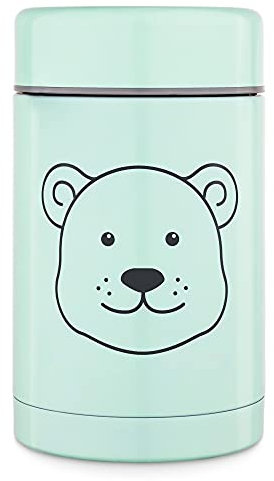 Navaris Termo para Comida para bebé - Envase hermético de 500 ml para Papilla Agua Fruta puré - Papillero para Alimentos líquidos sólidos Comidas