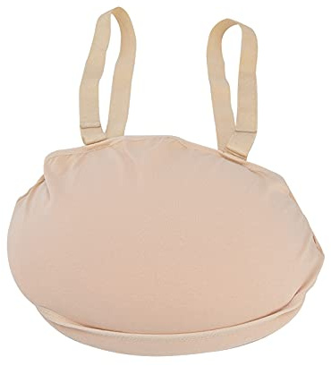 Faux Ventre de Grossesse 2-10 Mois Couleur de Peau Sac en Tissu de Ventre de Femme Enceinte Artificielle Silicone Ventre de Femme Enceinte pour Costumes de Film D'acteur Cosplay(7 à 8 Mois)