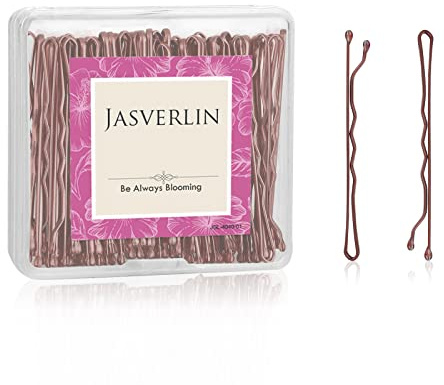 JASVERLIN 100 st 5 cm hårnålar brun premium styling hårnål för kvinnor flickor långa tjocka tillbehör dekorativ fast grepp bulk