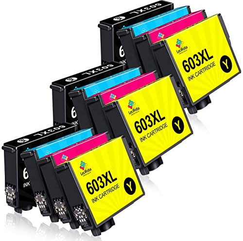 LeciRoba 603xl druckerpatronen für epson druckerpatronen 603 und epson 603xl Multipack für Epson XP 3100 XP 3150 XP 2100 XP 2105 XP 4100 XP 4150 Workforce WF 2810 WF2820 WF 2850 WF 2870 (12 Pack)