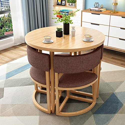 Büro-Empfangstisch, klein, rund, 80 cm, Esstisch, Konferenztische und Stuhl-Set, Schulungsseminar, Besprechungsraum, Tisch, platzsparend, Wohnung, Arbeitszimmer, Balkon, Lounge, Schönheitssalon, Kaffe