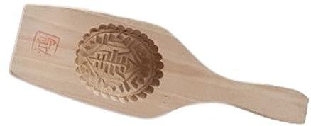 Niclaw Gourmet Ang Ku Kueh Moule traditionnel en bois Motif tortue Rouge