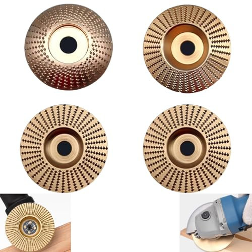 ANROI Juego de 4 Discos Abrasivos para Madera y Amoladora Angular de 100 mm