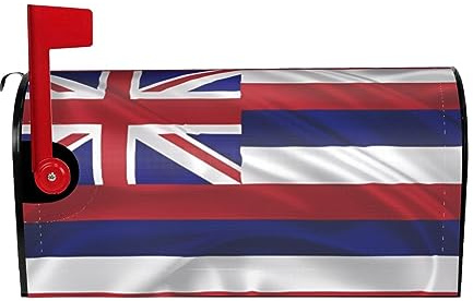 MYGANN Flag of Hawaii American Letterbox Protector with Magnetic Stripe for Outdoor Patio Decoration Christmas Housewarming Gift 21x18 in