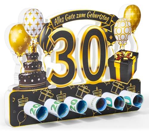 ROADPLUM Geldgeschenke Geburtstag 60th Holz mit Segen Grußkarte Umschlag, Geschenke zum 60. Geburtstag Mann Frau Freunde Familie Kollege, 60. Geburtstag Gästebuch (Bunt, 30)