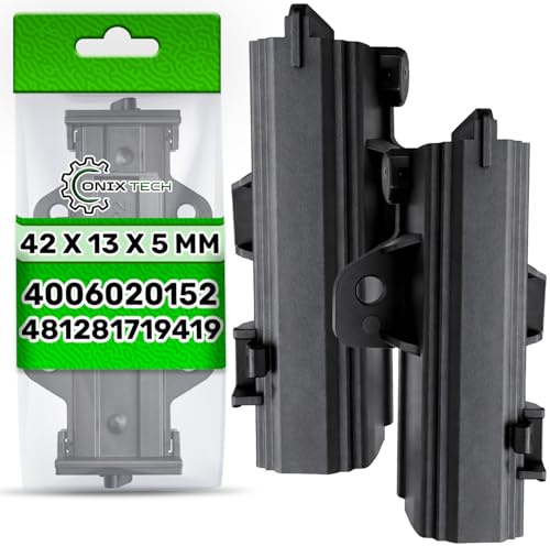 2 Stück Kohlebürsten für Elektromotor Waschmaschine 42 х 13 х 5 mm mit dem Originalcode 4006020152 400602015/2 für AEG für Electrolux 481281719419 für Whirlpool - Garantie 5 Jahre - ONIX TECH