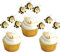 30 decorazioni api per cupcake, statuetta piccola in resina, decorazione per torte, nettare d'ape, per bambini, doccia, bambini, ragazze, a tema di compleanno