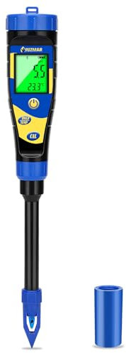 UIUZMAR Soil pH Tester Digital for Garden, Soil Tester pH Meter for Soil and Water, 2 in 1 Soil pH Testing Kit for Indoor Outdoor Plant, Garden, Lawn, Greenhouses, Farms, Aquarium, Pool, Food