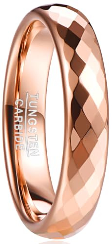 083BASE Ringe Damen/Herren Silber 2mm breit Kuppelform und Comfort Fit Design Stein Unisex Wolfram Ringe für