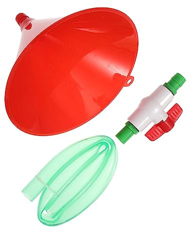 TOPBATHY Flexible Beer Funnel Tube with Valve Reusable Plastic Funnel for Drinking Games Lightweight Party Supplies for Wine Beer Graduation Activities