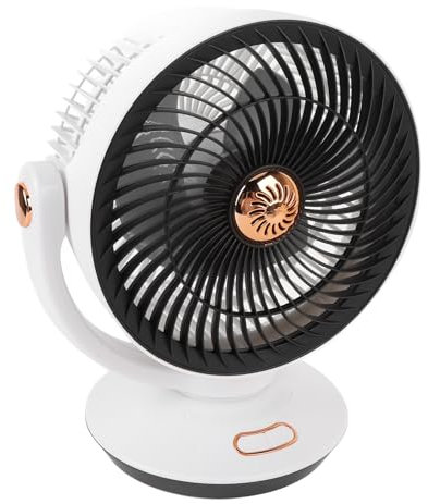 Dilwe Ventile del Circolatore 'aria da Scrivania, Impostazioni Portatili a 4 velocità Ventilatore da Scrivania USB con Luce Notturna per Camera da Letto per la Casa