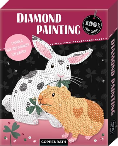 Diamond Painting: 3 Motive & über 4000 Diamanten zum Bekleben (100% selbst gemacht)