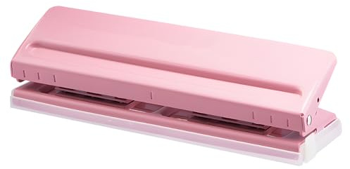 Verstellbarer 6-Loch Locher für Tagesplaner und Persönliche Agenda, Büro Binder Puncher, Rostfreier Locher für Ringbuch und Binder