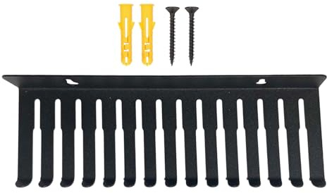 13 Perchas De Cable - Bandeja De Gestión De Cables | Rack De Organizador De Cable De Pared | Camisetas De Acero De Ahorro De Espacio Para Perchas Para Talleres De Salas De Servidores De Estudios Compu