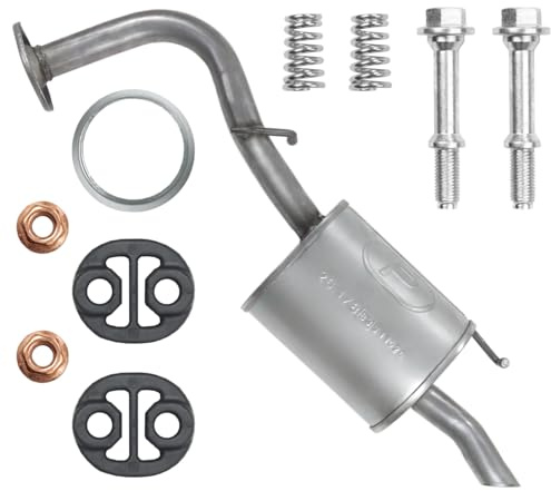 POLMOstrow Auspuff für Toyota Yaris 2 II XP9 2005-2008 | Endtopf, Motoren: 1.3 | Fließheck