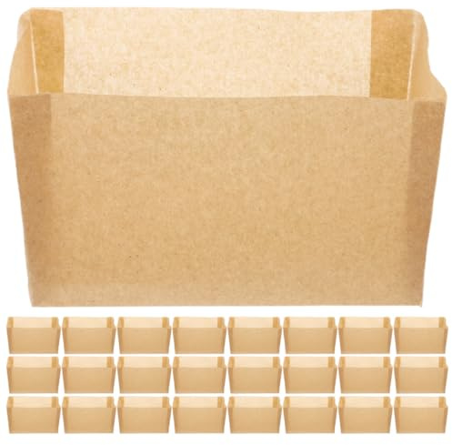 SEWACC 50 Fogli Pirottini Antiaderenti per Teglia da Plumcake in Carta Forno Resistente Alte Temperature, Fodera per Cottura Pane e Toast, Adatti a Forno Casalingo e Professionale
