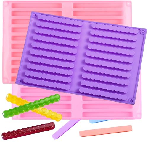 Omnikryp 2 Piezas Alfombrillas para Hornear, Molde Golosinas Perro, Reutilizables, Antiadherente, para Chocolate, Gelatina, Cubitos de Hielo, Golosinas