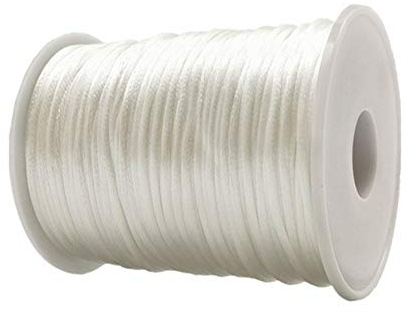 Cuerda De Cola De Ratón Nylon Cord 1.5mm 90 Yard Kumihimo Cord Seda De Satén Cordón DIY Abalorios Cuerda Hilo Cording