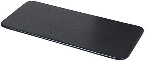 Acan Assiette de présentation en céramique noire 27 x 13 cm