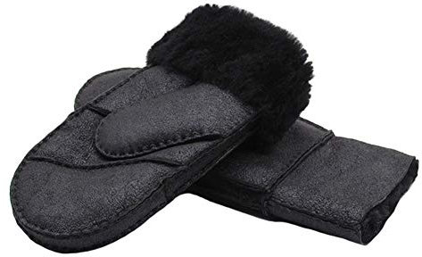 Insun Herren Warme Strickhandschuhe Fausthandschuhe mit Fleece Gefüttert Für Braun 1 X-Large