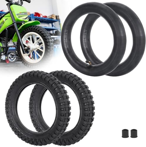 2Set 12,5x2,75 Heavy Duty Knobby Reifen & Schlauch mit TR87 Biegung Ventil | für MX125 MX350 MX400 Dirt Rocket X-560 Scooter Mini Pocket Bikes