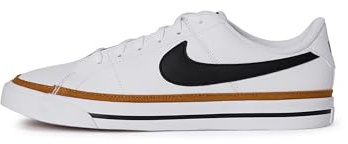 Nike Unisex Kids Court Legacy, White/Black/Desert Ochre/Gum Light Brown, 5Y