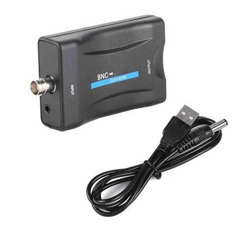 Tiiyee Convertitore da Bnc a Hdmi, Video Hook Up Display Adattatore HD 1080p 720p Usato Monitor Cavi Accessori Sorveglianza TV Monitor Telecamera Sicurezza CCTV VCR Decodificatore Macchina Gioco