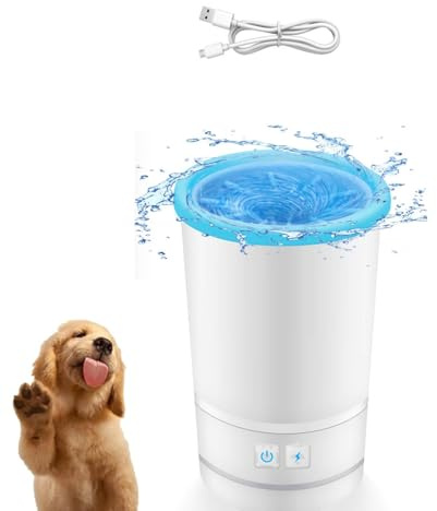 Limpiador De Patas De Perro Eléctrico Automático, USB De Silicona Removable Limpiador De Patas Para Perros Limpiadors Patas Perro Para El Aseo De Mascotas