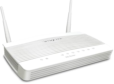 DrayTek Vigor 2763ac Wireless Router, VDSL2/ADSL2+, 4 x GbE LAN Port, Built-In VDSL Modem, Mesh WLAN, Ideal For Small Business