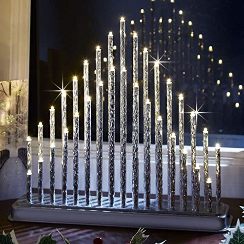 Coopers of Stortford LED Candle Arch (Silver)