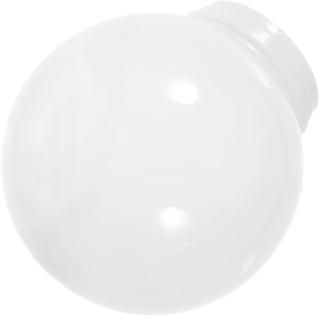 CAXUSD Replacement Globe Lampshade Acrylic Light Cover for Post Lamp Shade Wall Lamp Shade and Patio Lampshade Outdoor Spherical for Porch Ceiling and Outdoor Fixtures