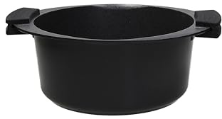 Tognana Avantspace, casseruola 2 manici 24 cm, alluminio, nero