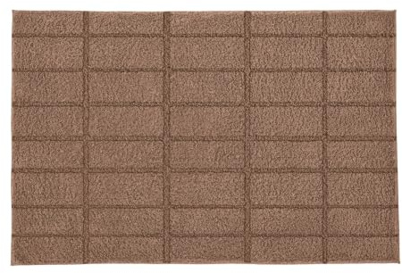Kleine Wolke Badteppich Tiles Brasil 70 x 120 cm | OEKO-TEX zertifiziert, rutschhemmende Unterseite, für Fußbodenheizung, maschinenwaschbar, 100% Baumwolle