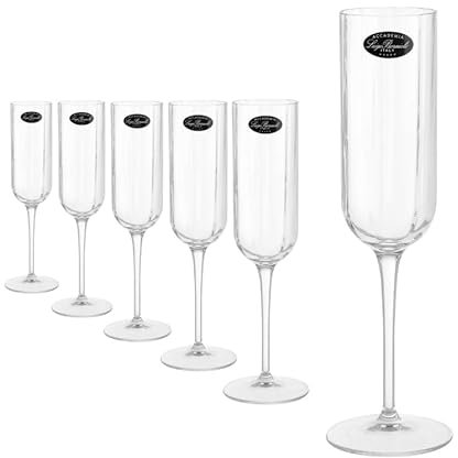 Set 6 flute spumante Jazz Mixology Accademia Luigi Bormioli