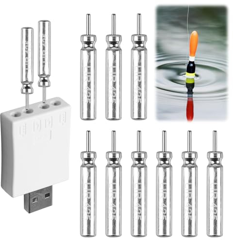 9 batterie a stelo tipo CR425 compatibili con le pose LED da pesca galleggiante, batteria ricaricabile per campane di allarme di pesca e pose, batteria da pesca pose, batteria da pesca a LED, con