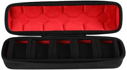 Zeiwohndc Resistente alle cadute 5 Slot Watch Custodia Scatola di Immagazzinaggio Per Orologio Da Polso Interno Morbido Contenitore Antiurto Antipolvere Scatola di Immagazzinaggio di Lusso