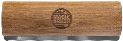 MagicBrush Fellfreund 3232479 - Spazzola Lunga per Cavalli, 20 x 6,8 x 3,5 cm, Legno, Denti in Acciaio Inox, 289 g, Supporta la Salute del Pelo, Facile da Pulire, Cavalli