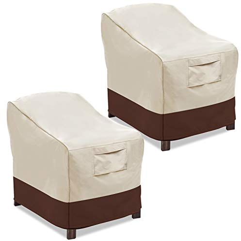 Vailge - Fundas para sillas de patio, fundas para asientos profundos, resistentes e impermeables para muebles de patio y jardín