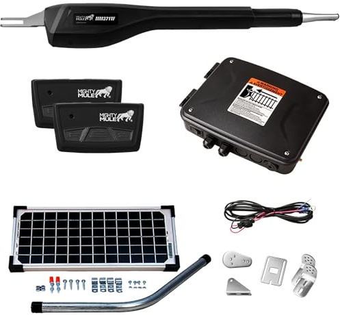 Mighty Mule MM371W-SOL Automatic Gate Opener Black mEDIUM