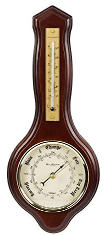 Wm. Widdop Wooden Barometer & Thermometer