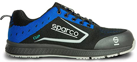 Sparco - Cup Ricard ESD S1P SRC - Scarpe antinfortunistiche Uomo Donna - Scarpe da lavoro antiscivolo e resistenti - Calzature di sicurezza adatte ad ogni condizione di lavoro - EU 44