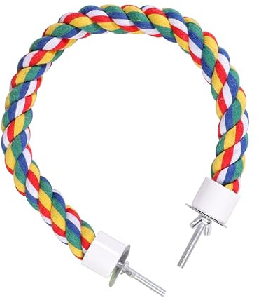 VILLCASE Baumwollseil Kletterspielzeug FüR VöGel – Langlebiges Kletterseil FüR Papageien Und Andere VöGel, 40 cm, Ideales Spielzeug FüR Den Innen- Und AußEnbereich
