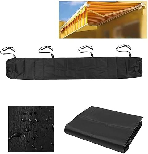 Housse De Protection Pour Store Étanche, Housse De Auvent Pour Auvent Sac De Rangement Étanche Sac De Protection Pour Store Banne, Avec Cordon, Pour Terrasse De Jardin Extérie(Size:5M,Color:le noir)