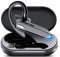 EUQQ Bluetooth Single wireless Headset Handsfree Earpiece for phone, V5.3 in-Ear Headphone with Microphone,USB-C Charge, Waterproof Earphones for Driving/Business/Office with Android/iOS，Laptop