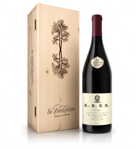 Lo Zoccolaio - Vino Rosso - Piemonte DOC Pinot Nero 'Re Noir' in Cassa di Legno - Confezione Regalo - 1 x 750 ml